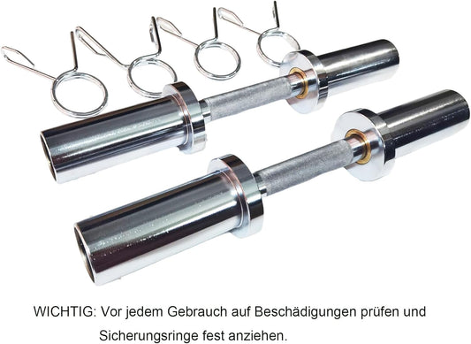 qibylift Olympic Kurzhantelstange 50mm - Verstellbare Dumbbell Bars für Hantelscheiben, gewichte hantel langhantel 16" Dumbbell Set Ideal für Home Gym & Krafttraining